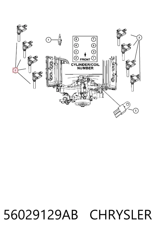 Bobina 56029129AB Chrysler