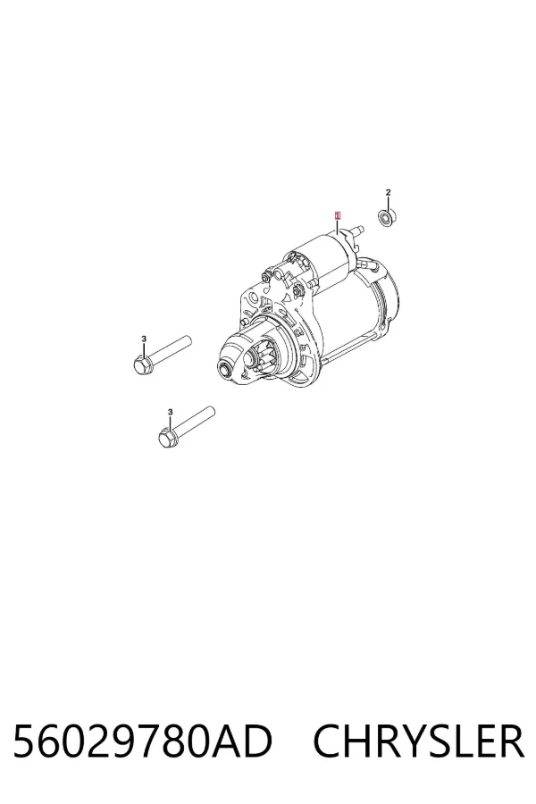 Motor de arranque 56029780AD Chrysler