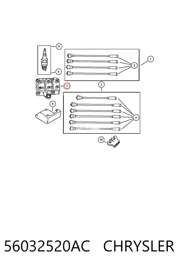 Bobina 56032520AC Chrysler