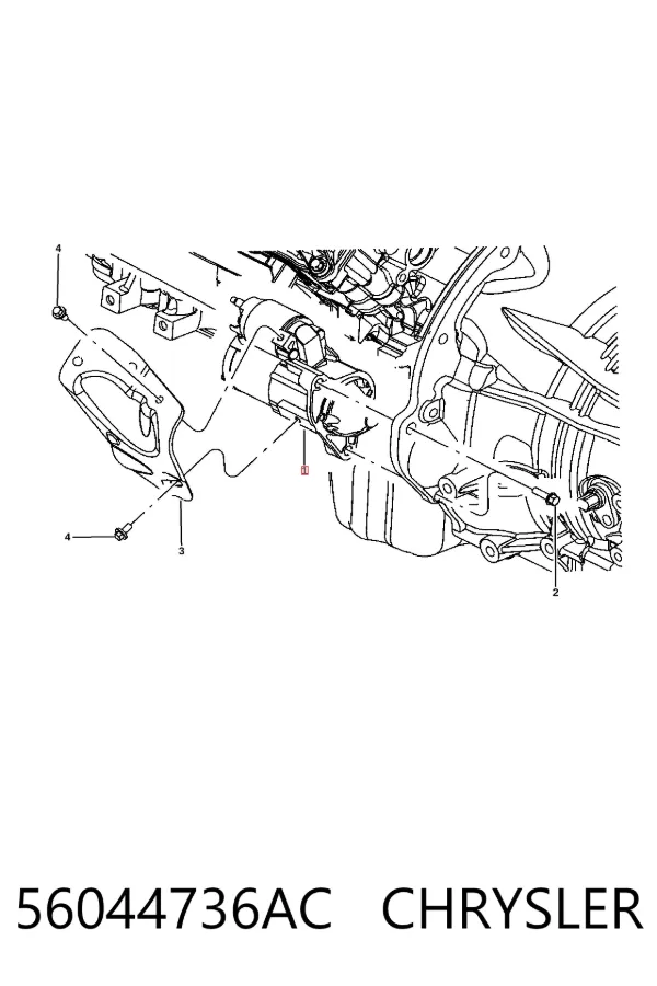 Motor de arranque 56044736AC Chrysler