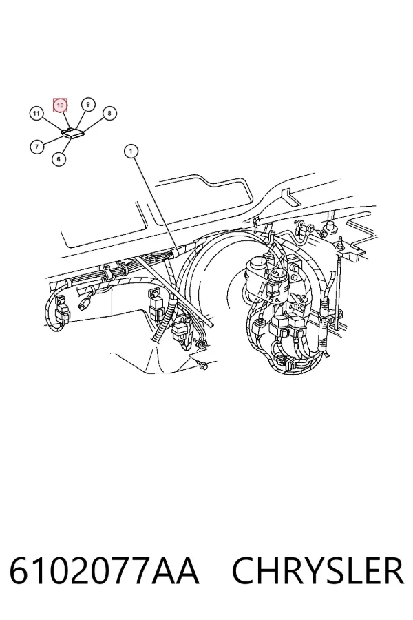  6102077AA Chrysler
