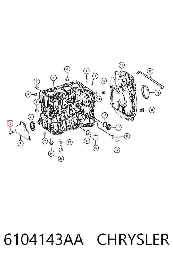  6104143AA Chrysler