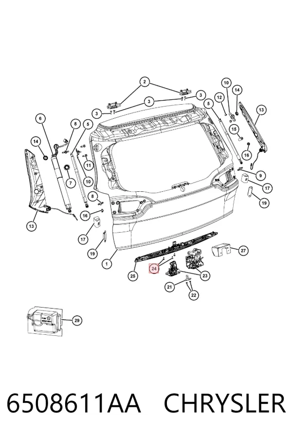  6508611AA Chrysler