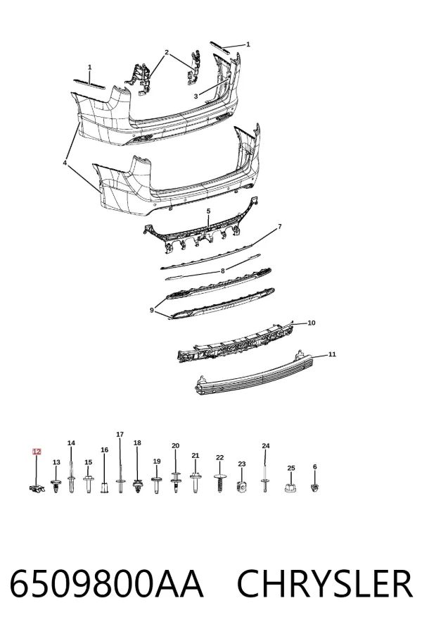  6509800AA Chrysler
