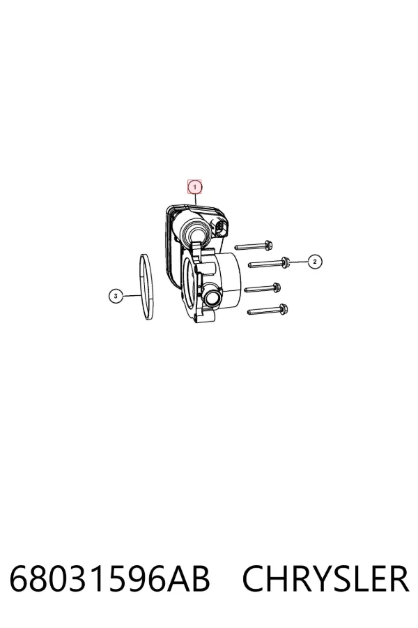 Cuerpo de mariposa 68031596AB Chrysler