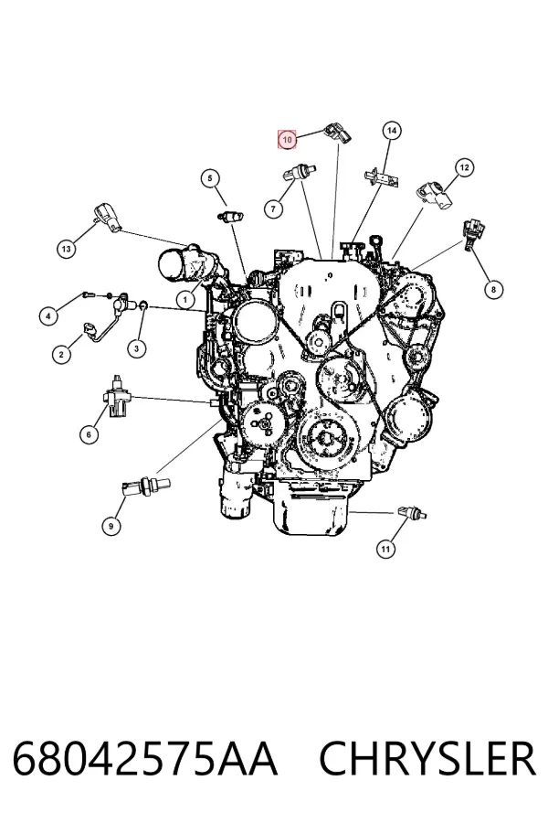 Caudalímetro 68042575AA Chrysler