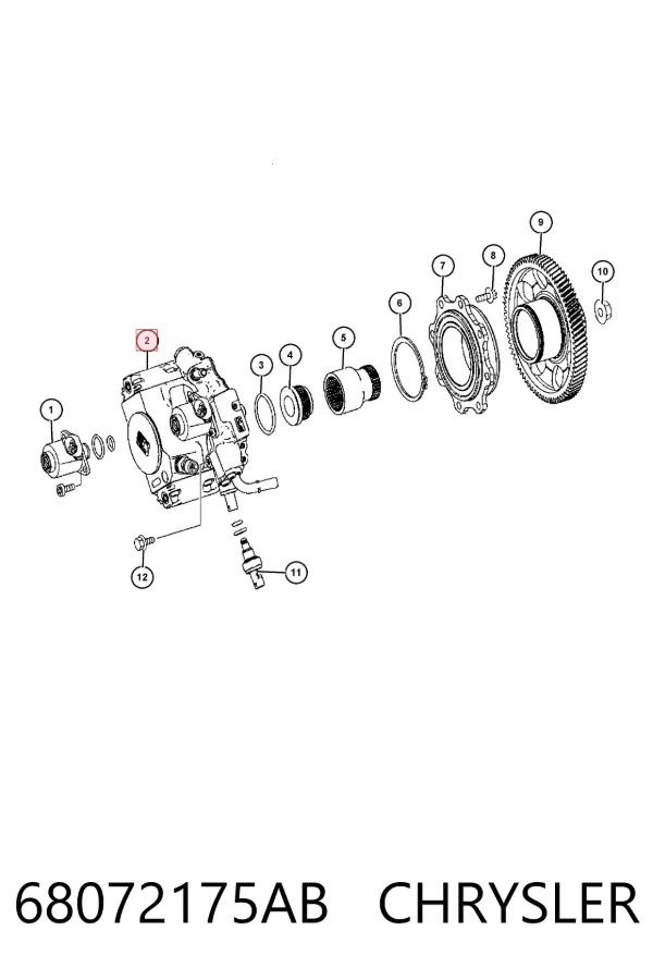 Bomba inyectora 68072175AB Chrysler