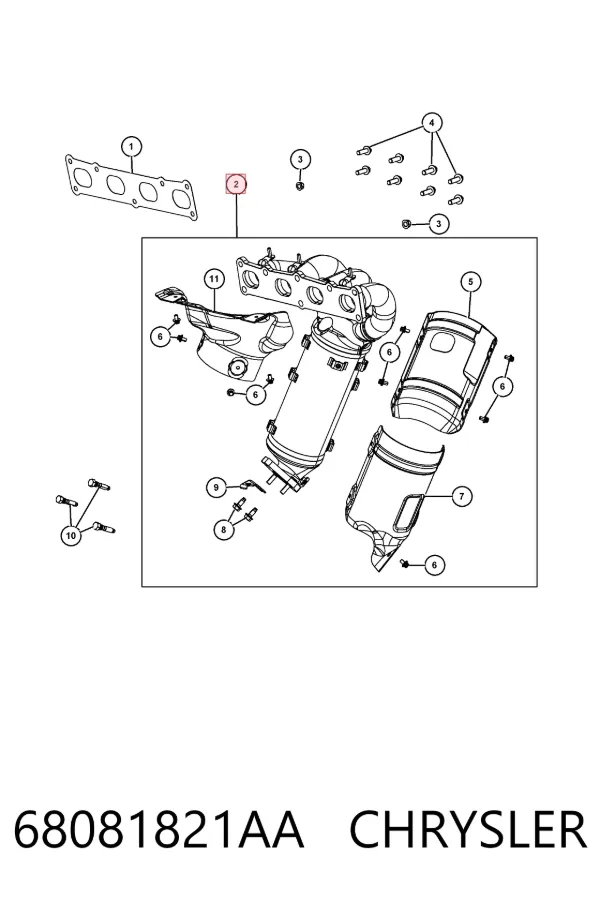 Colector de escape Jeep Compass MP