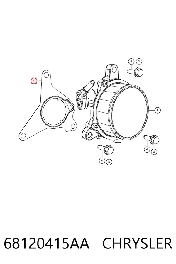Junta de la bomba de vacío 68120415AA Chrysler