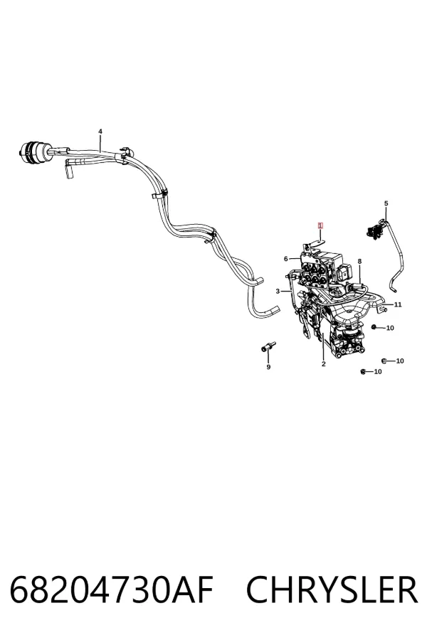 Compresor de suspensión neumática 68204730AF Chrysler