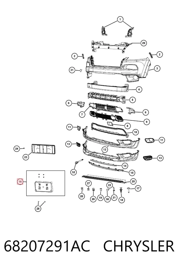  K68207291AC Fiat/Alfa/Lancia