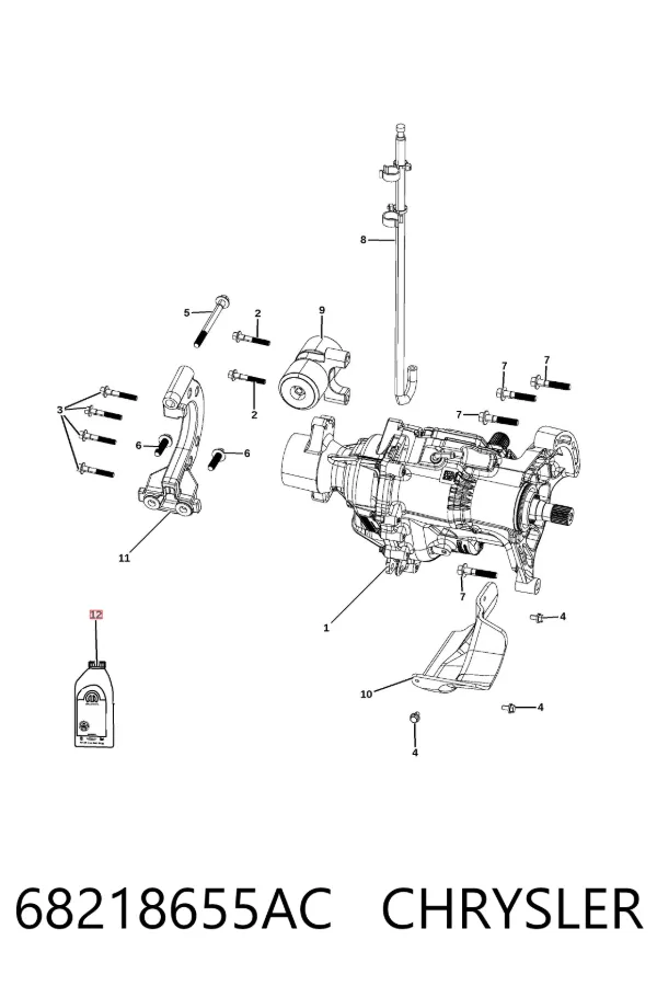 Aceite caja de cambios 68218655AC Chrysler