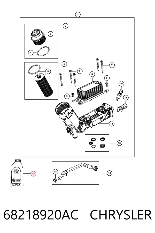 Aceite de motor 68218920AC Chrysler