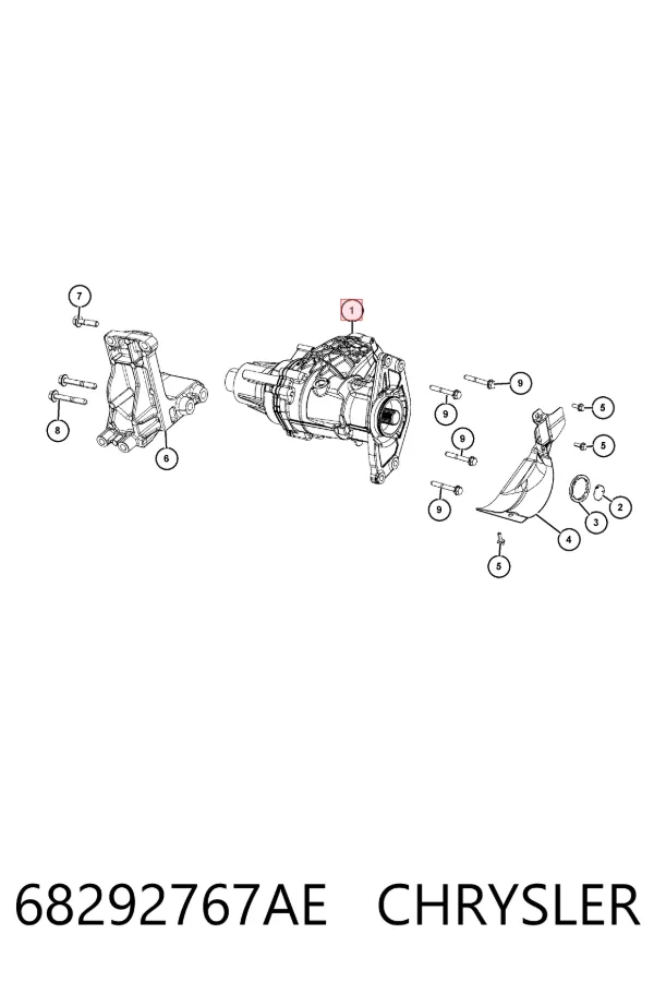 Caja de transferencia 68292767AE Chrysler