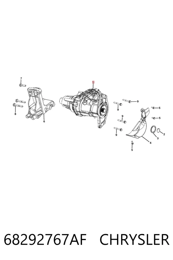 Caja de transferencia 68292767AF Chrysler