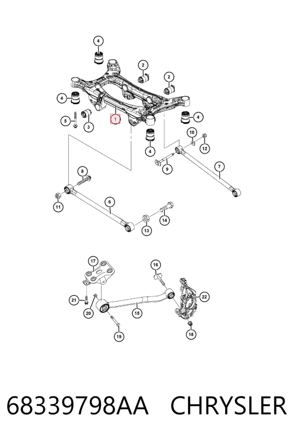 Puente trasero Jeep Compass MP