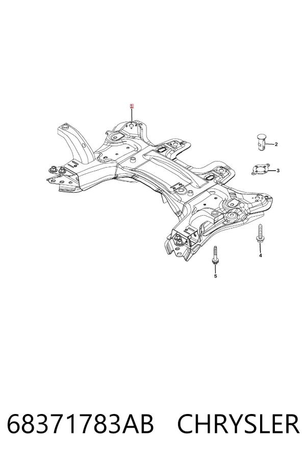 Puente delantero 68371783AB Chrysler