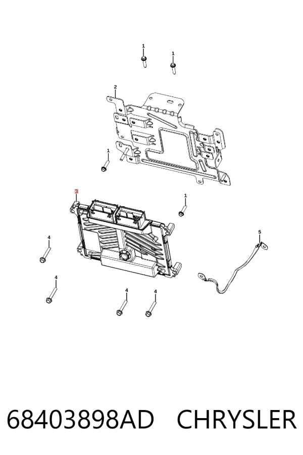 ECU 68403898AD Chrysler
