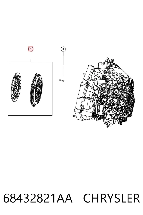 Embrague 68432821AA Chrysler