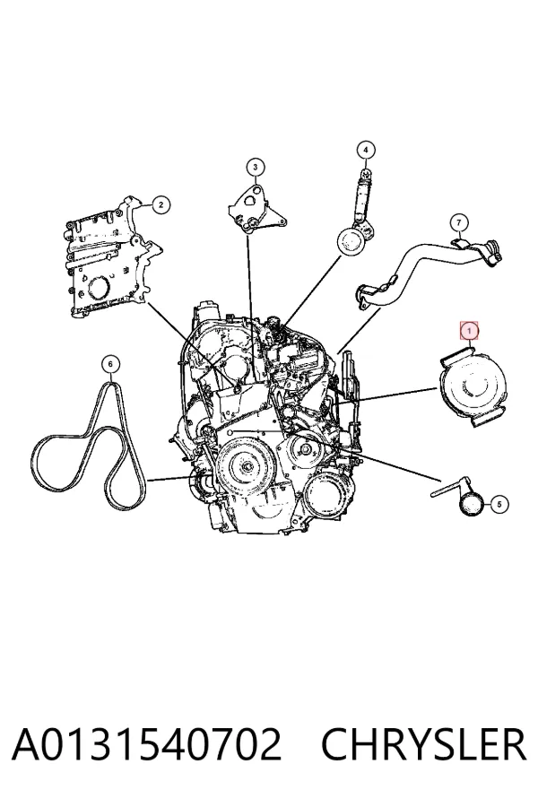 Alternador A0131540702 Chrysler