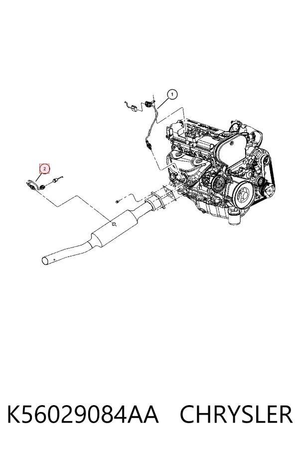 Sonda lambda K56029084AA Chrysler