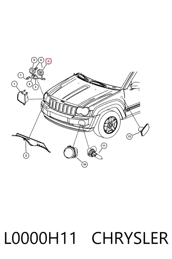 Bombilla L0000H11 Chrysler