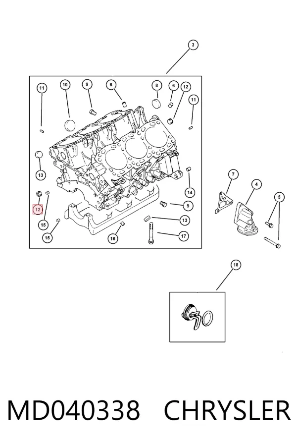  MD040338 Chrysler