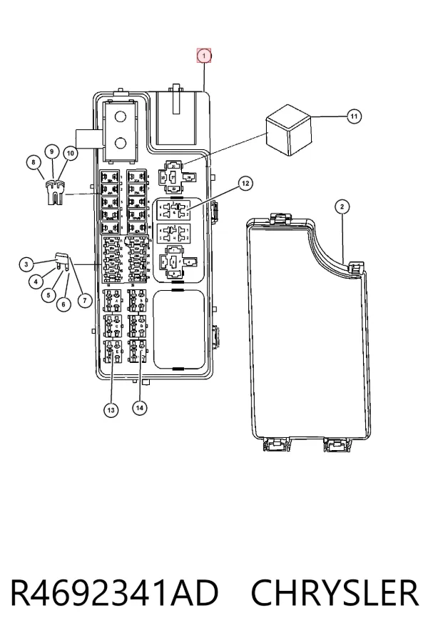 Caja de fusibles R4692341AD Chrysler