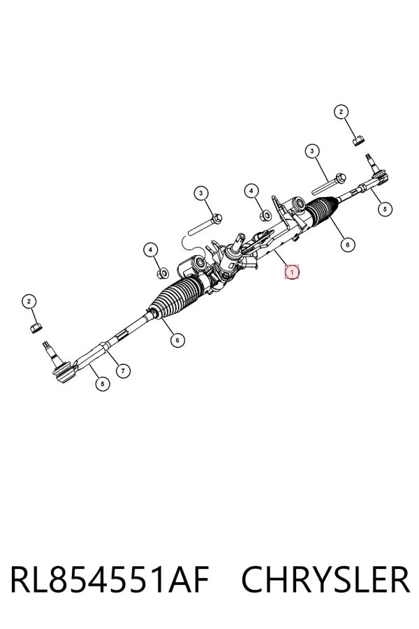 Cremallera de dirección RL854551AF Chrysler