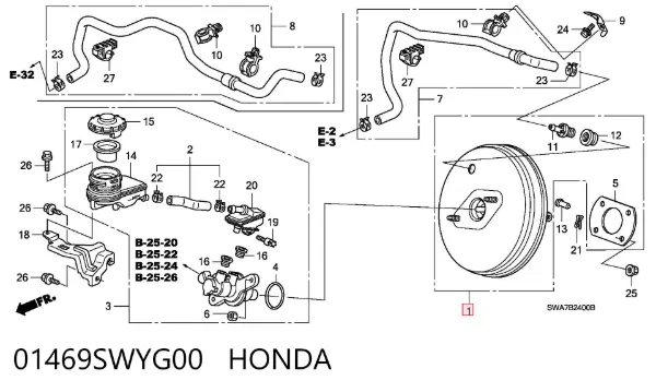 Servofreno Honda CR-V III