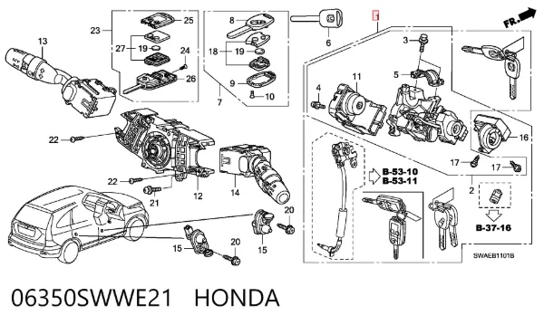  06350SWWE21 Honda