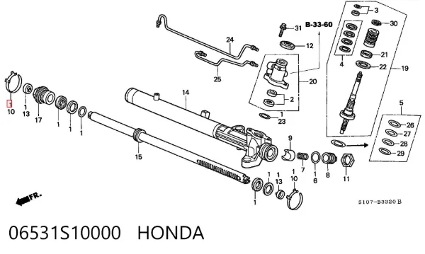  06531S10000 Honda