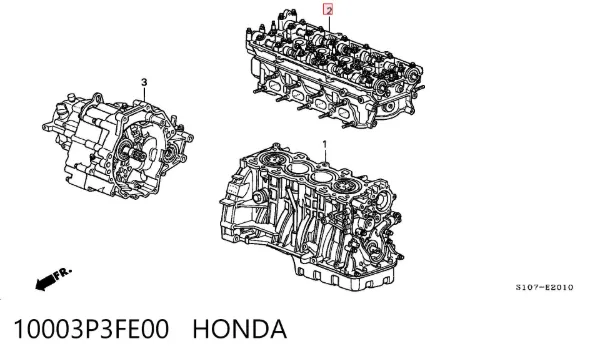 Culata 10003P3FE00 Honda