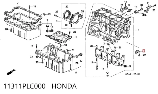  11311PLC000 Honda