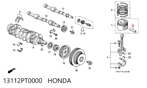  13112PT0000 Honda
