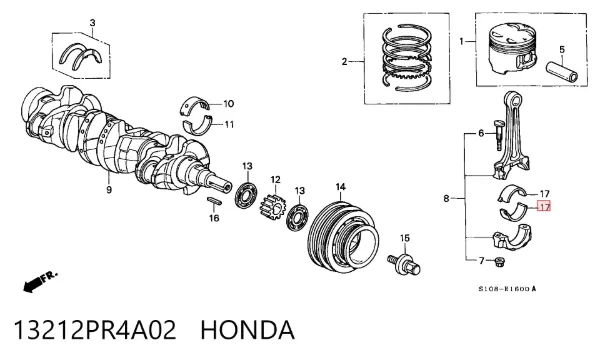  13212PR4A02 Honda