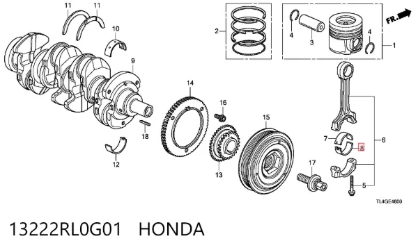  13222RL0G01 Honda