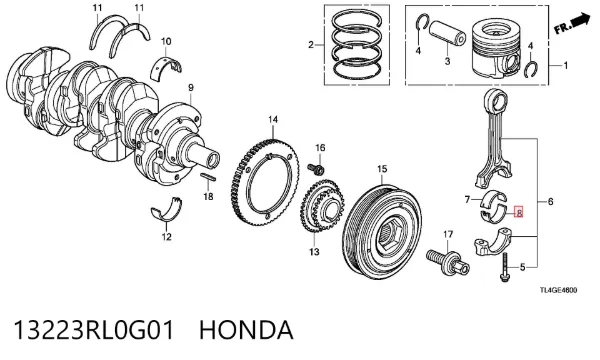  13223RL0G01 Honda