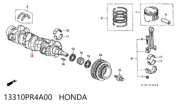 Cigüeñal Honda CR-V I