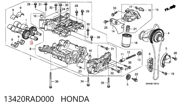  13420RAD000 Honda