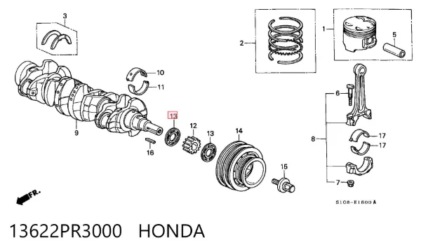  13622PR3000 Honda