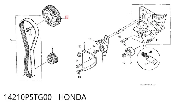  14210P5TG00 Honda