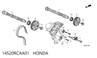 Tensor de la correa de distribución HONDA 14520RCAA01