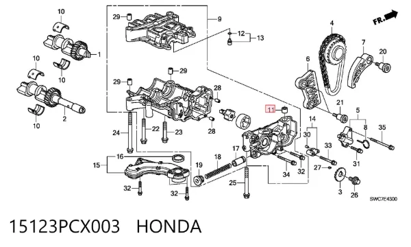  15123PCX003 Honda