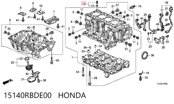  15140RBDE00 Honda