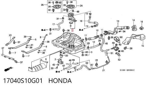 Unidad de alimentación de combustible 17040S10G01 Honda