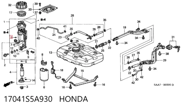  17041S5A930 Honda