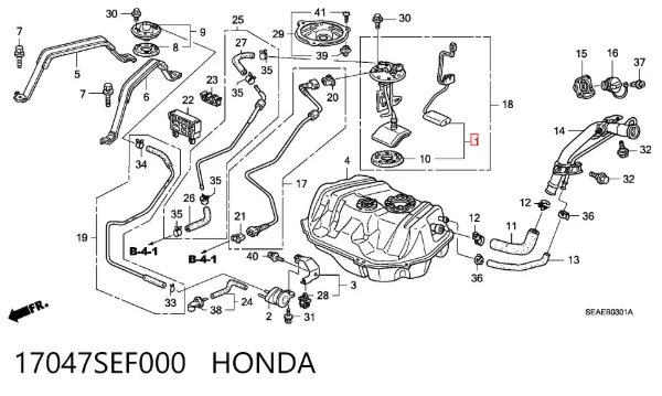  17047SEF000 Honda