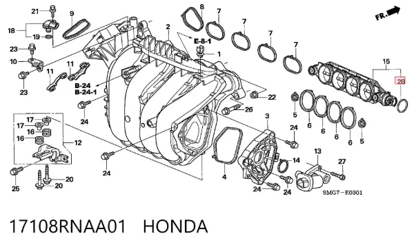  17108RNAA01 Honda