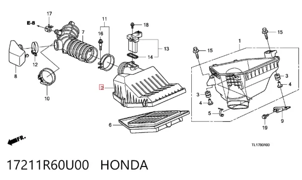  17211R60U00 Honda